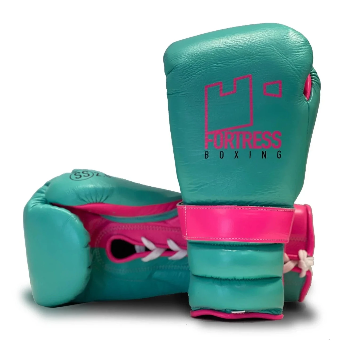 Fortress Boxing SS2.0 Lace-Up Boxing Gloves Aqua/Electric Pink 1 Fortress Boxing SS2.0 Lace-Up Boxing Gloves Aqua/Electric Pink