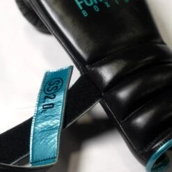Fortress Boxing SS2.0 Lace-Up Boxing Gloves Black/Teal 5 Fortress Boxing SS2.0 Lace-Up Boxing Gloves Black/Teal -The Clinch Fight Shop fortressboxinglaceupgloveblackteal