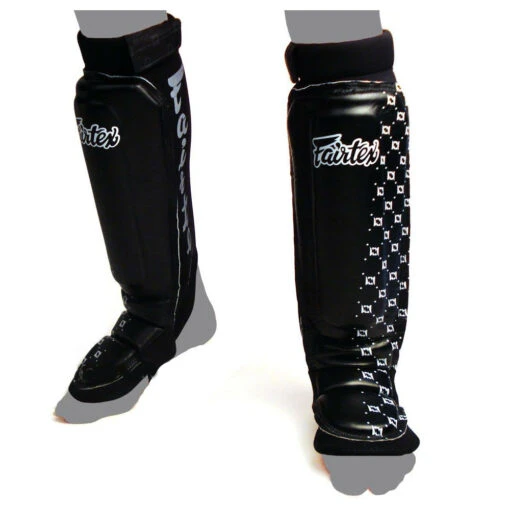 Fairtex SP6 Neoprene Double Padded MMA Shin Guards Shinguards 1 Fairtex SP6 Neoprene Double Padded MMA Shin Guards Shinguards -The Clinch Fight Shop mma style shin guards black p134 3686 image