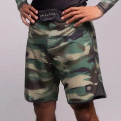Phalanx Camo Green Ultralight HPLT MMA Grappling BJJ Shorts
