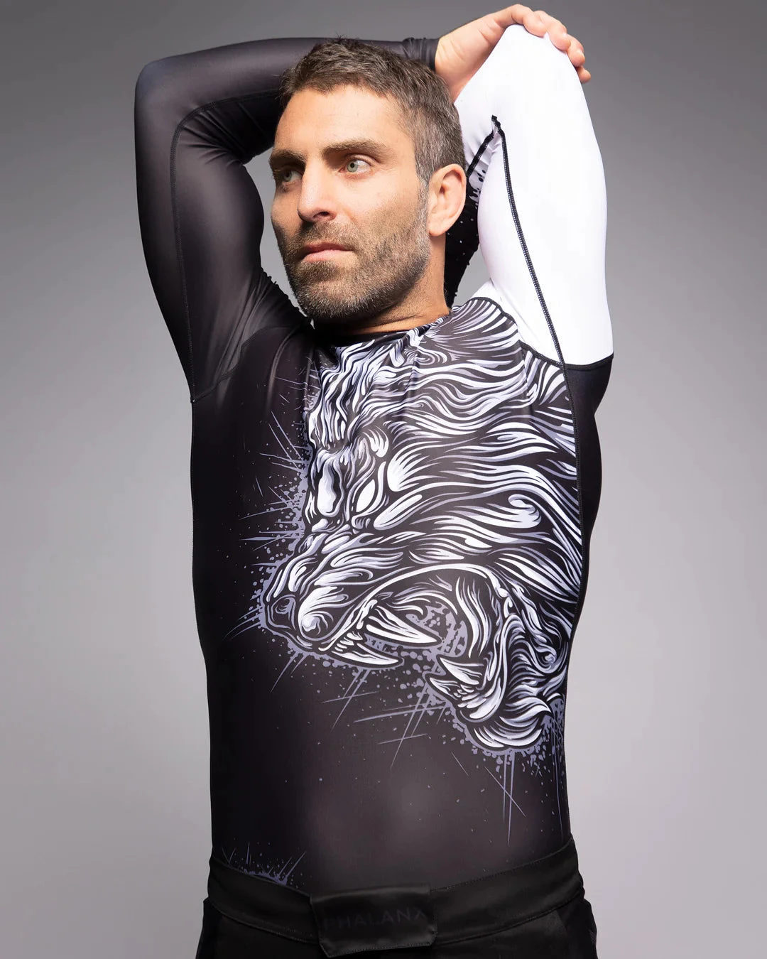 Phalanx Lionheart White Long Sleeve Rash Guard 4 Phalanx Lionheart White Long Sleeve Rash Guard - Image 4