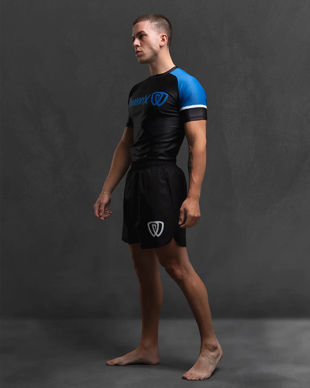 Phalanx Solider One Ranked Blue Black Short Sleeve Rash Guard 3 Phalanx Solider One Ranked Blue Black Short Sleeve Rash Guard - Image 3