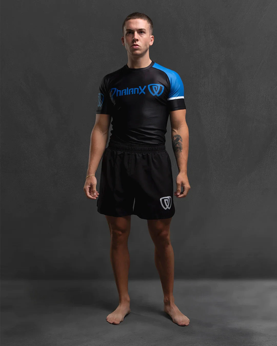 Phalanx Solider One Ranked Blue Black Short Sleeve Rash Guard 4 Phalanx Solider One Ranked Blue Black Short Sleeve Rash Guard - Image 4