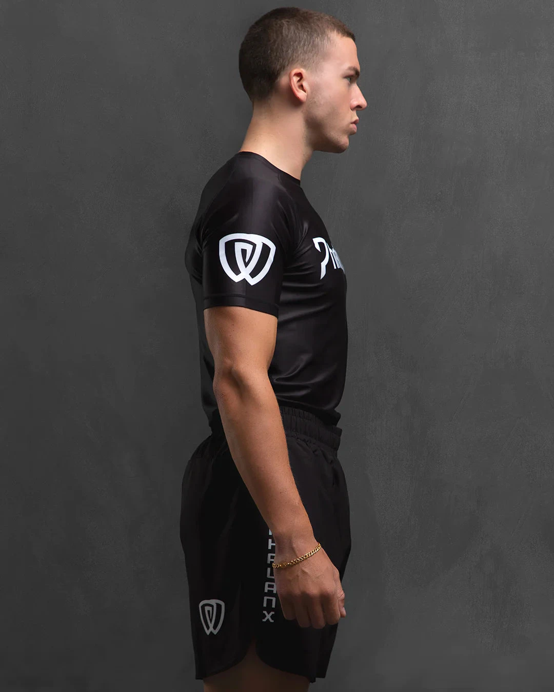 Phalanx Solider One Ranked White Black Short Sleeve Rash Guard 2 Phalanx Solider One Ranked White Black Short Sleeve Rash Guard - Image 2