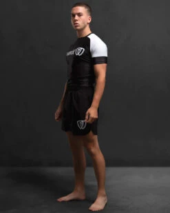 Phalanx Solider One Ranked White Black Short Sleeve Rash Guard 8 Phalanx Solider One Ranked White Black Short Sleeve Rash Guard -The Clinch Fight Shop phalanxbjjcanadajiujitsurankedshortsleeverashguardwhite31