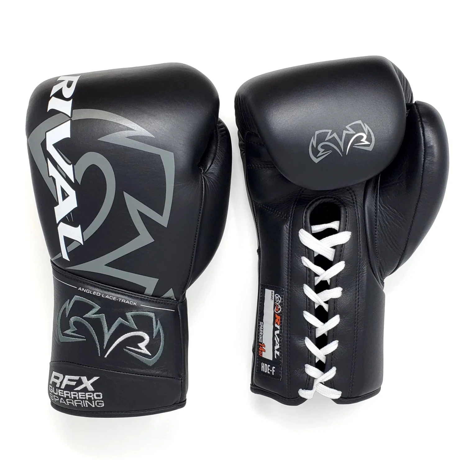 Rival Boxing RFX Guerrero Sparring Gloves Lace-Up Gloves Black 2 Rival Boxing RFX Guerrero Sparring Gloves Lace-Up Gloves Black - Image 2