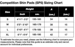 Fairtex SP5 Competition Shin Guards Instep Black -The Clinch Fight Shop sp5 sizing chart template b1297837 26f8 413a 9deb ee33480ddfee